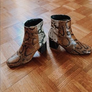 Freda Salvador CHARM BOOT in snake and croc